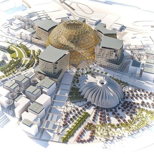 3D Expo 2021 Dubai UAE 3D model