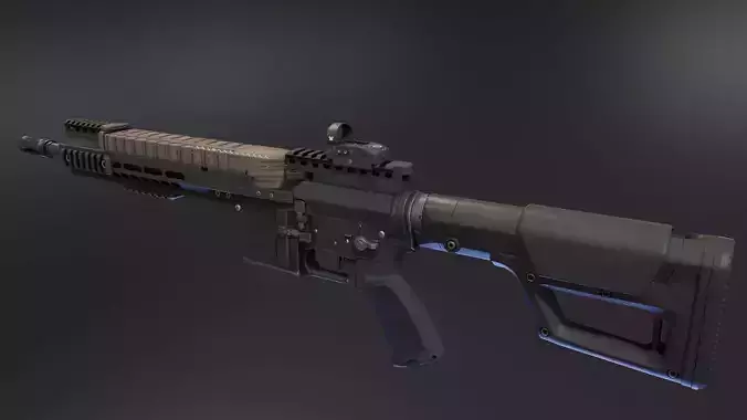 AR57 Rifle Low-poly 3D model