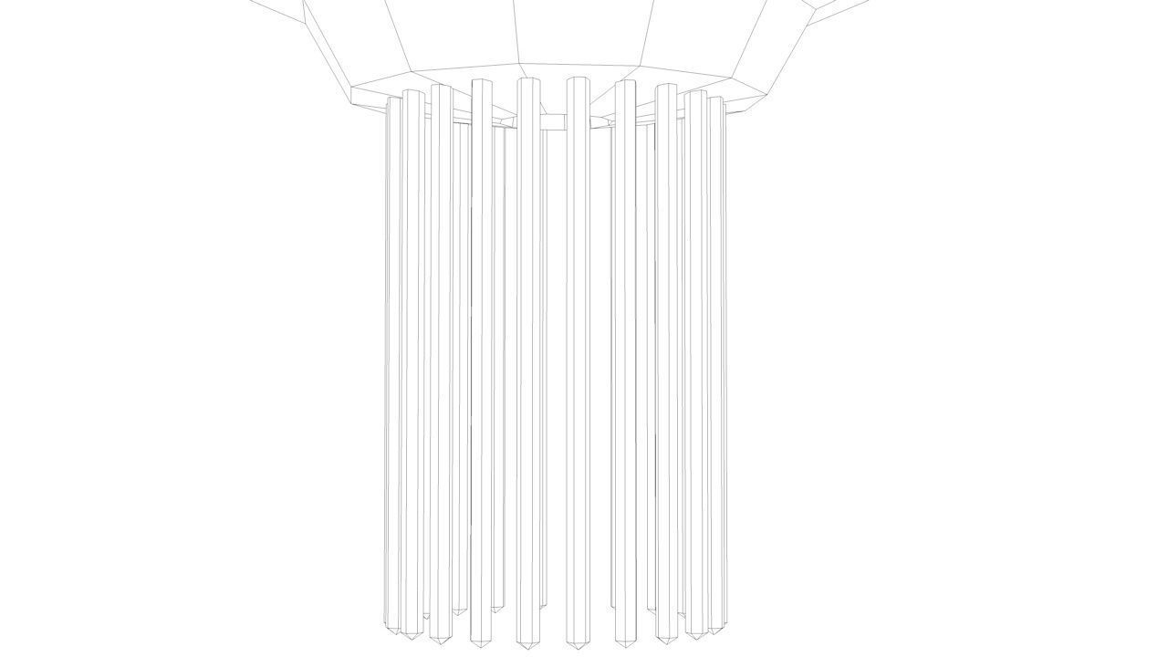 Traditional Chinese Lanterns Low-poly 3D model_35