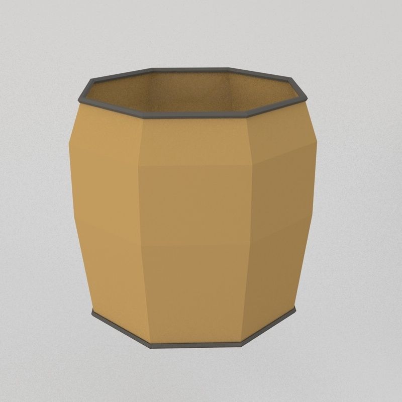 Traditional Chinese Lanterns Low-poly 3D model_10