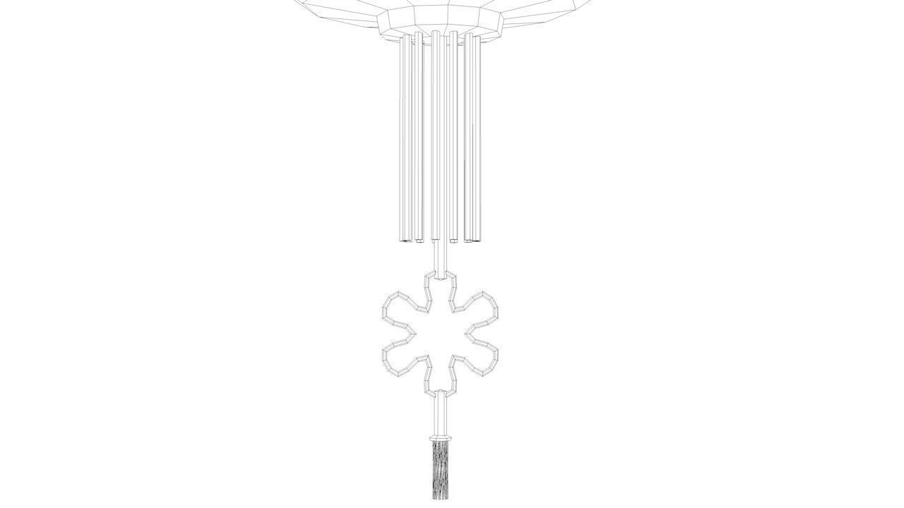 Traditional Chinese Lanterns Low-poly 3D model_36