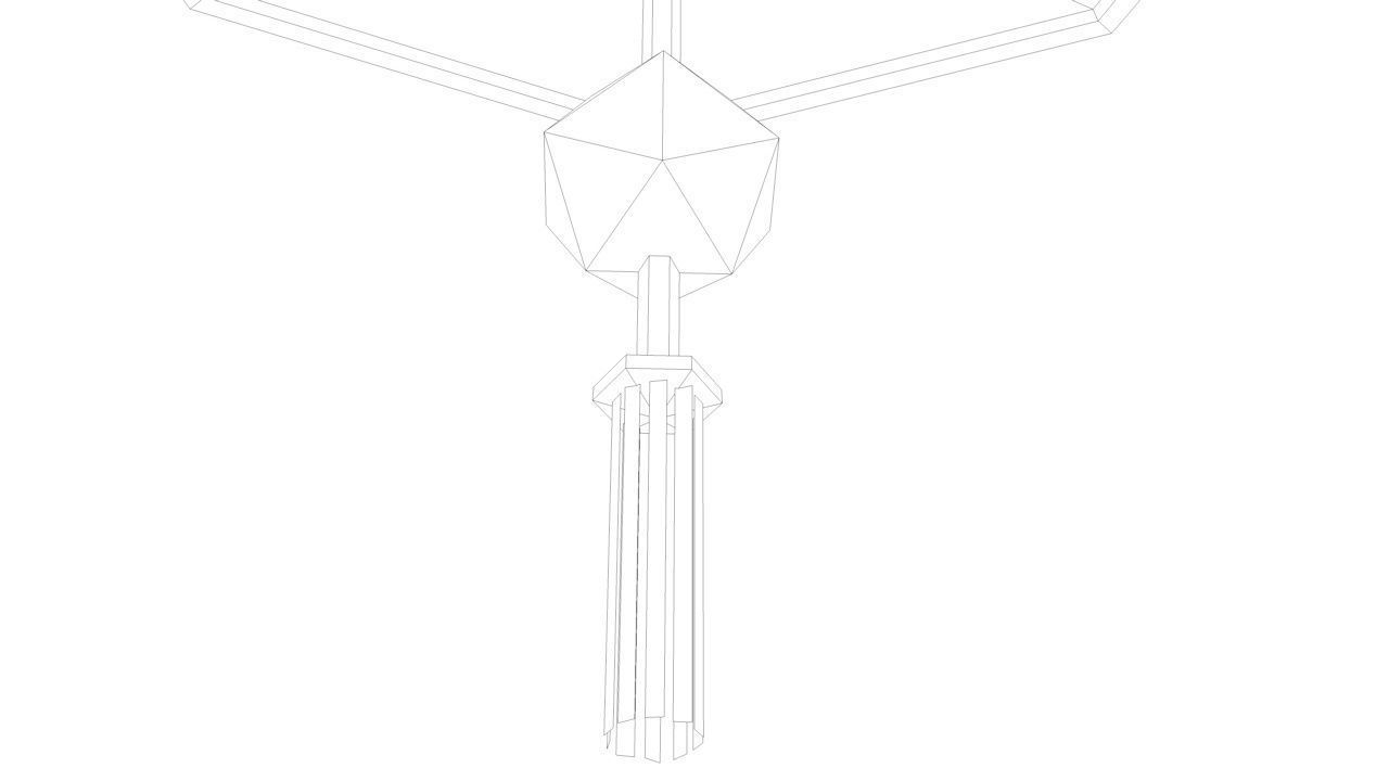 Traditional Chinese Lanterns Low-poly 3D model_37