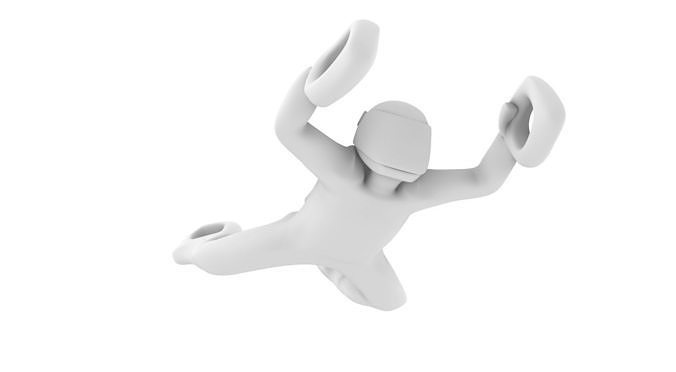 freefall skydiver pendant  3D print model