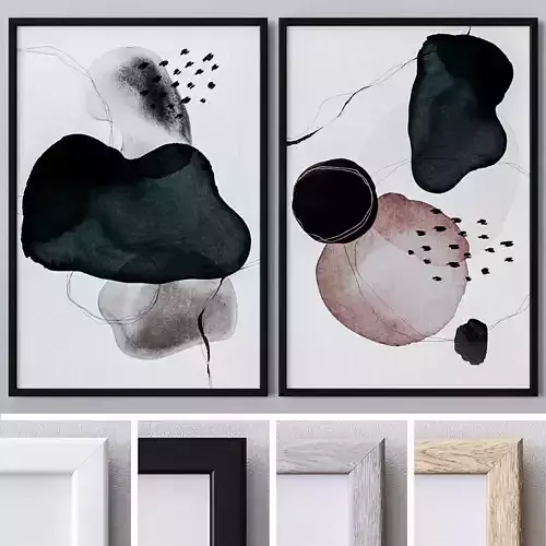 Set of large wall paintings 468