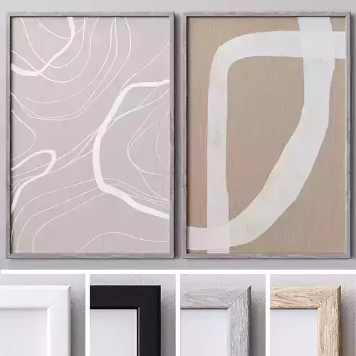 Set of large wall paintings 469