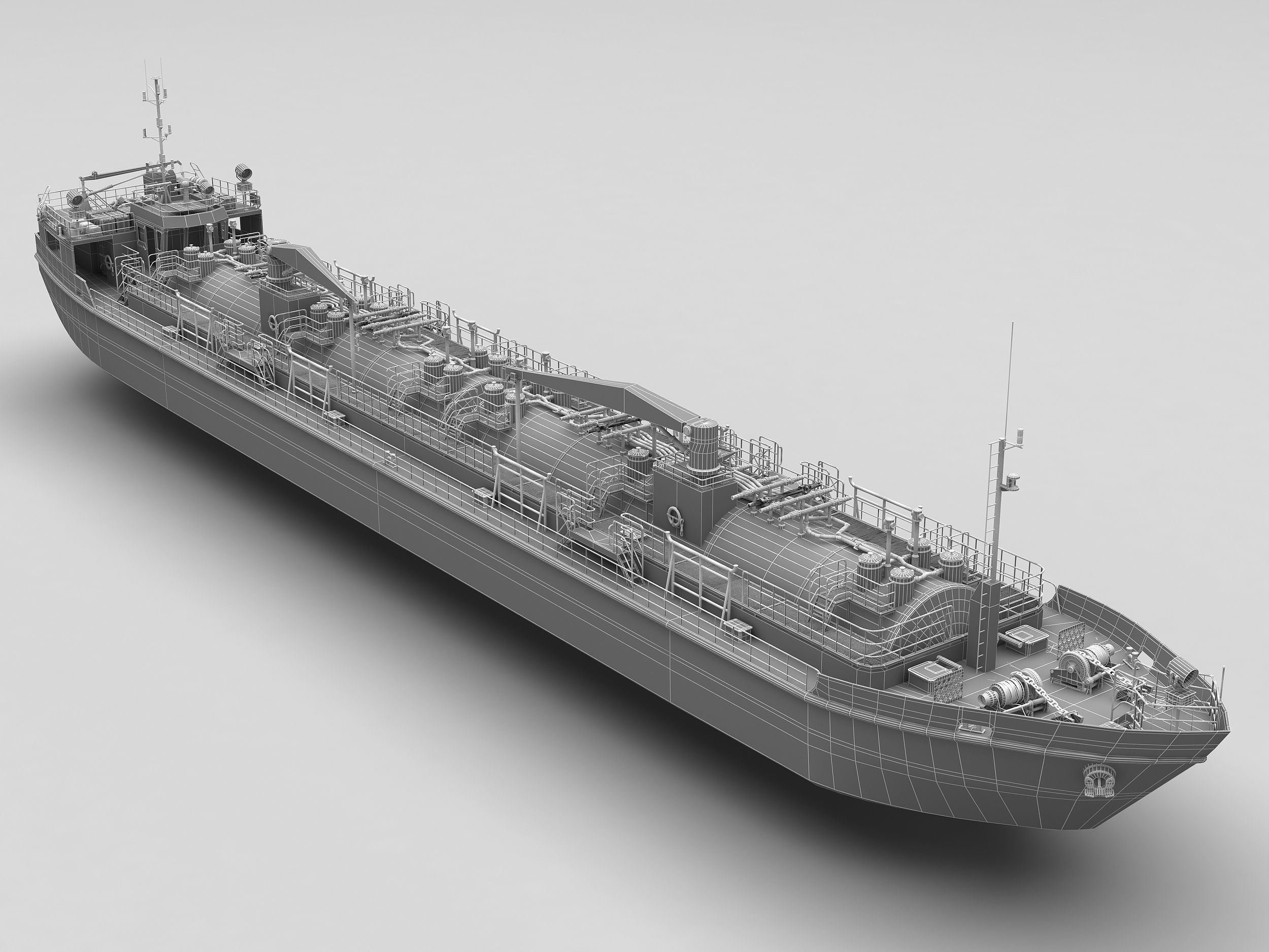 Bunkering vessel  3D model_9