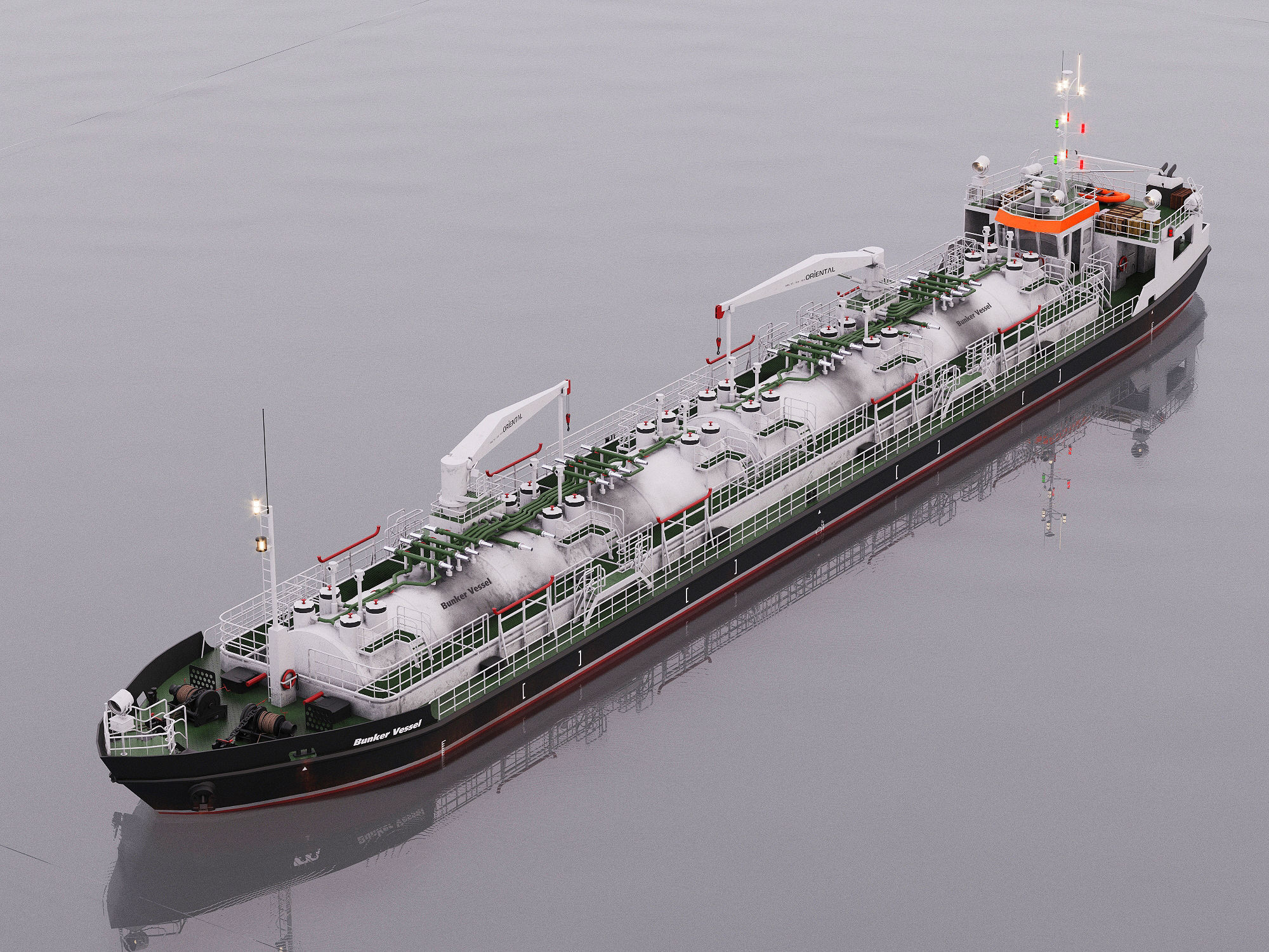 Bunkering vessel  3D model_3