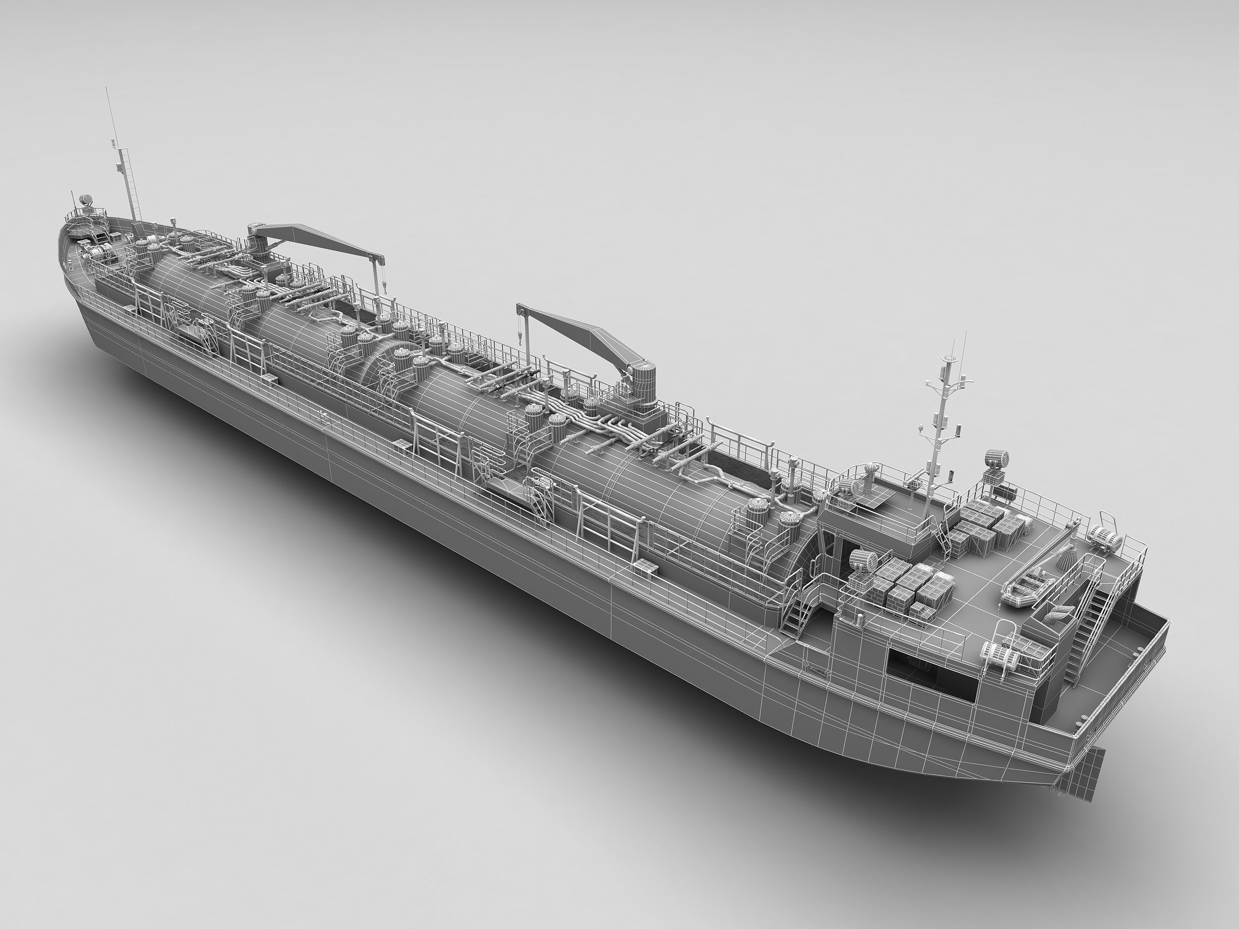 Bunkering vessel  3D model_8