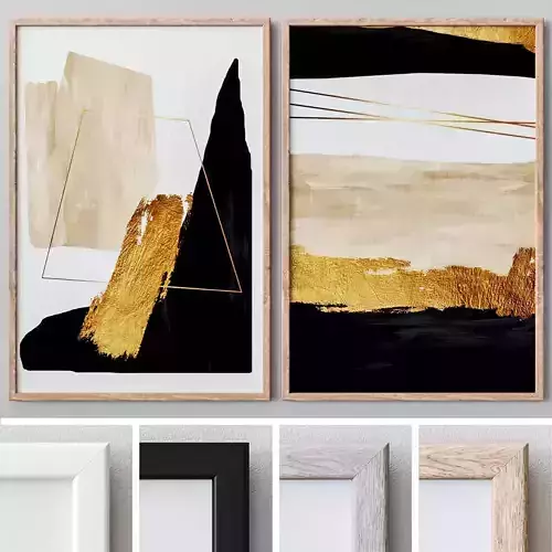 Set of large wall paintings 472