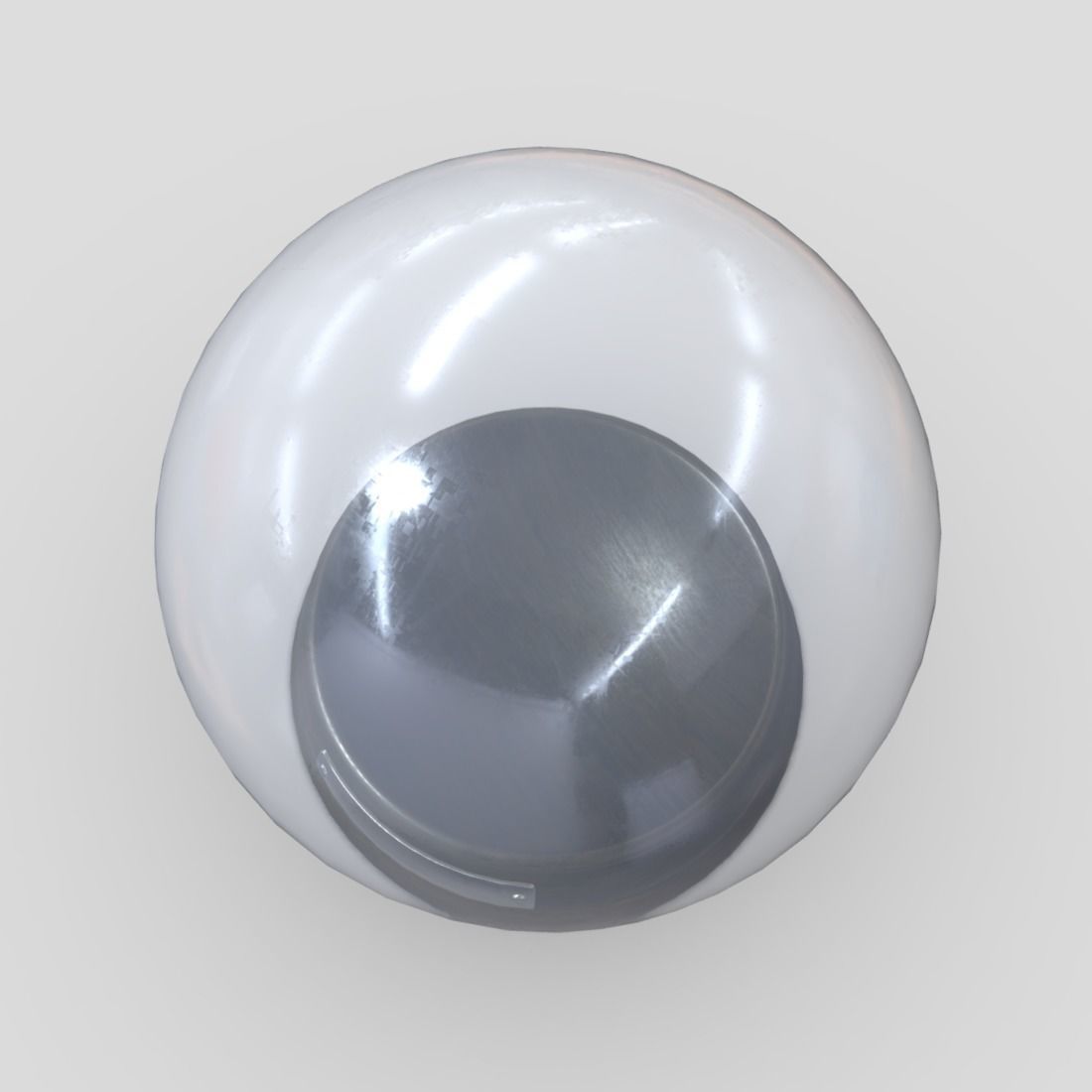 Glass Ball 2 Low-poly 3D model_7