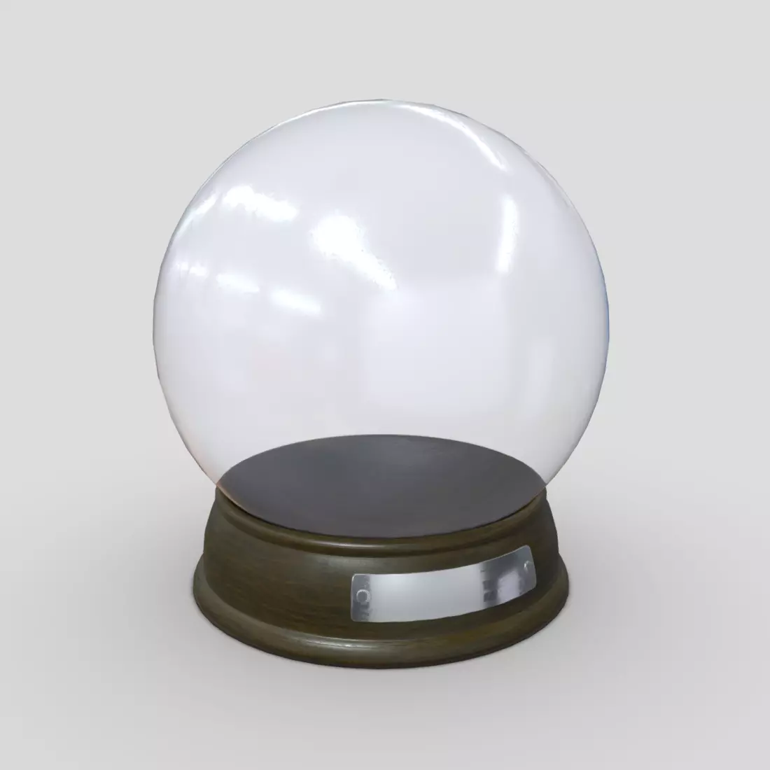 Glass Ball 2 Low-poly 3D model_0
