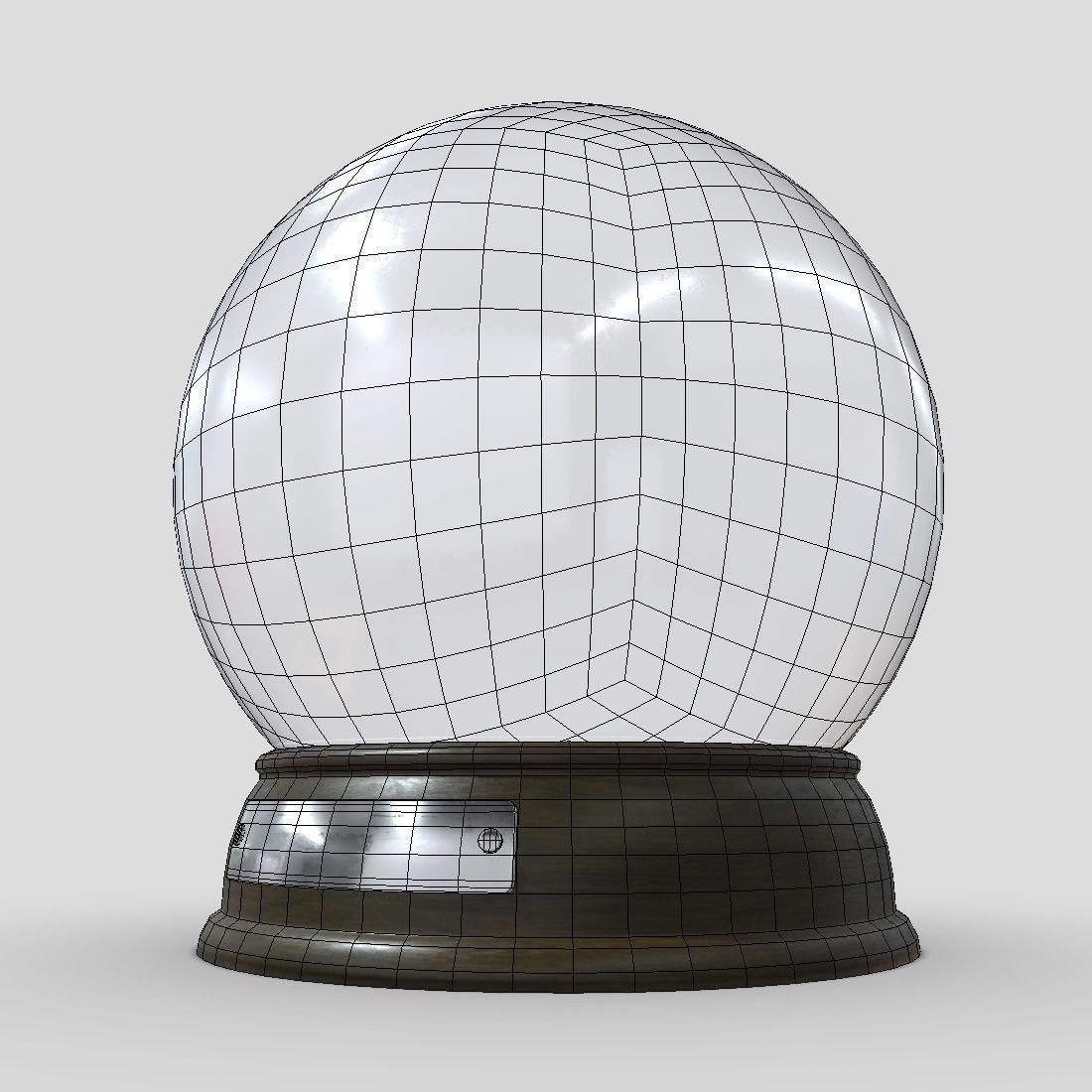 Glass Ball 2 Low-poly 3D model_12