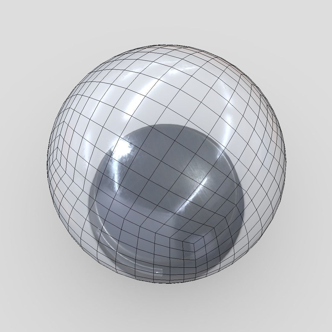Glass Ball 2 Low-poly 3D model_8