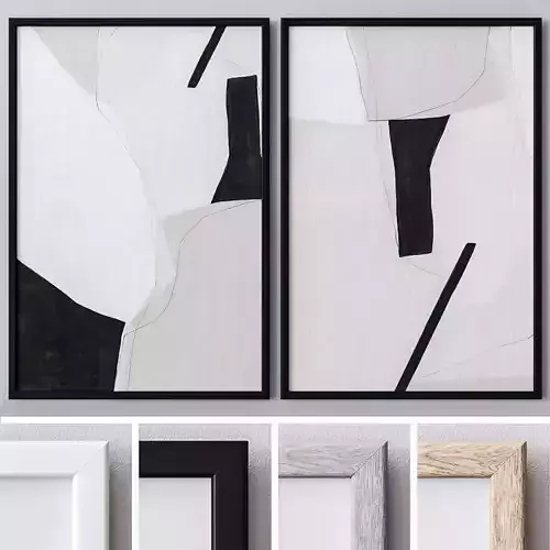 Set of large wall paintings 473