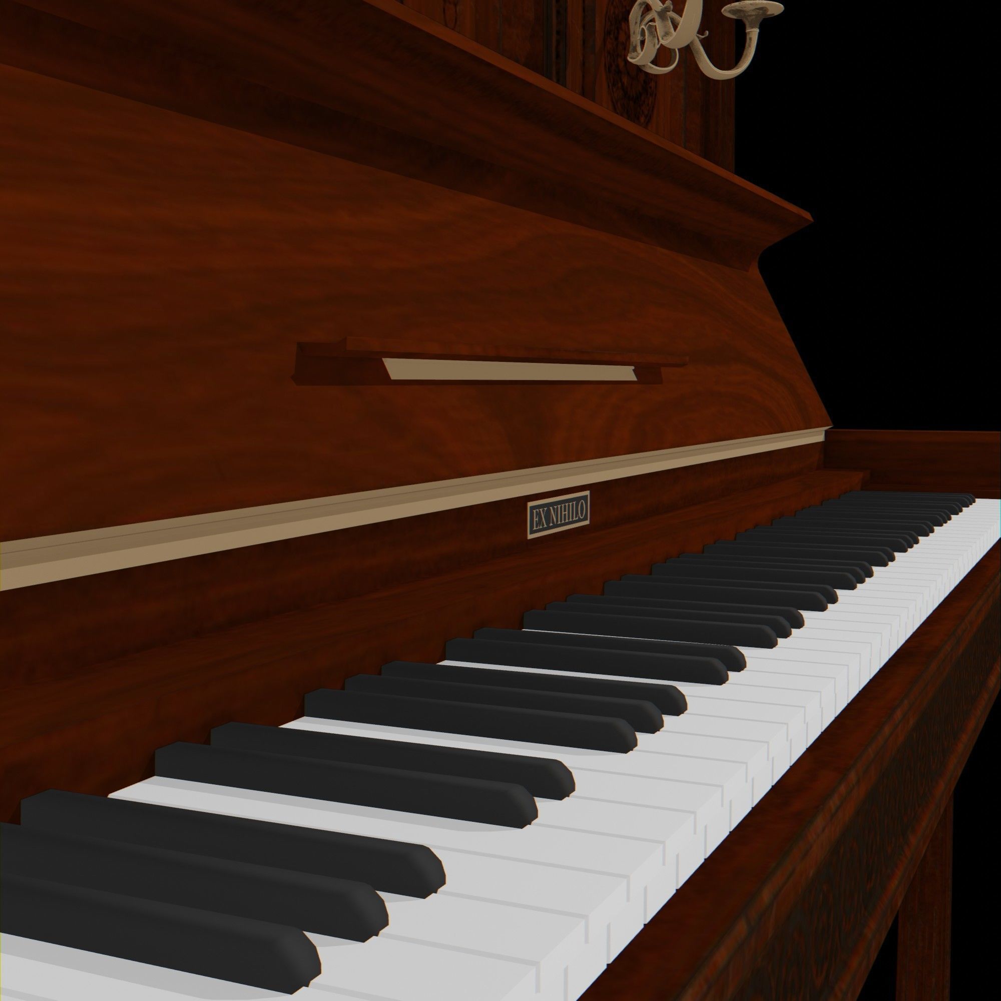 Old Piano 3D model_19