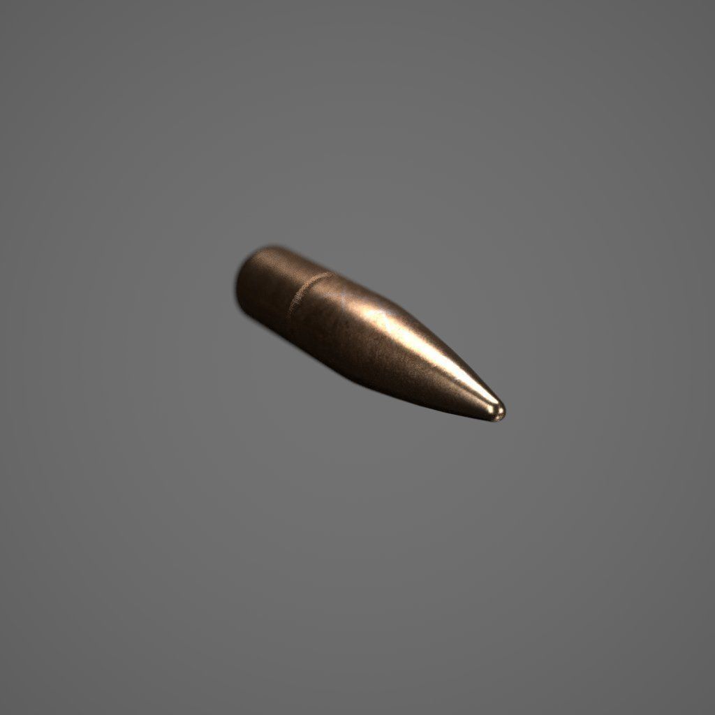 M2 50 Cal Ammunition 3D model_16