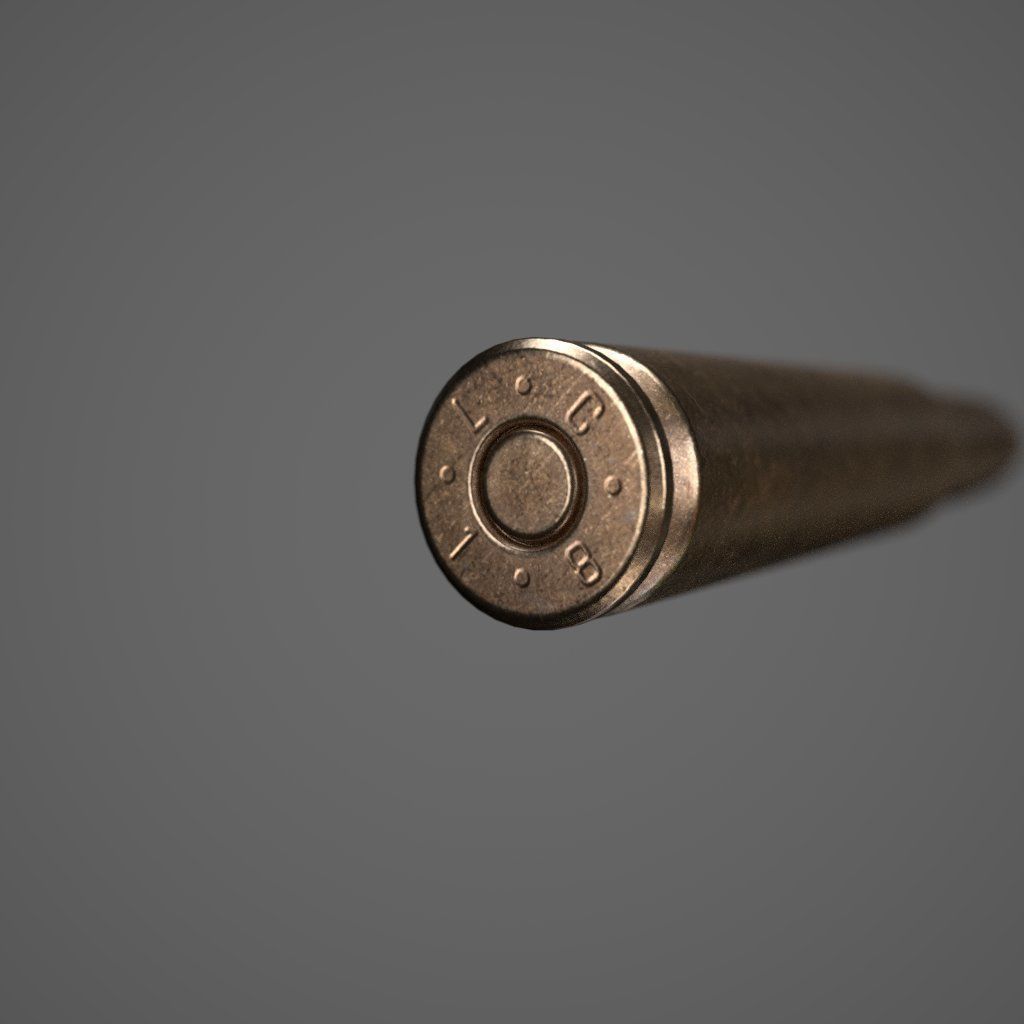 M2 50 Cal Ammunition 3D model_11