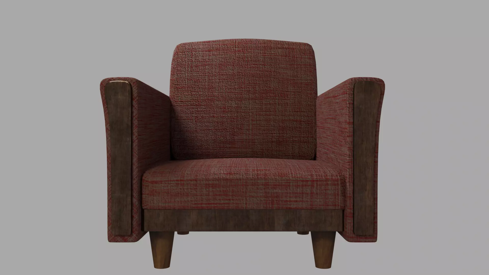 Retro armchair Free low-poly 3D model