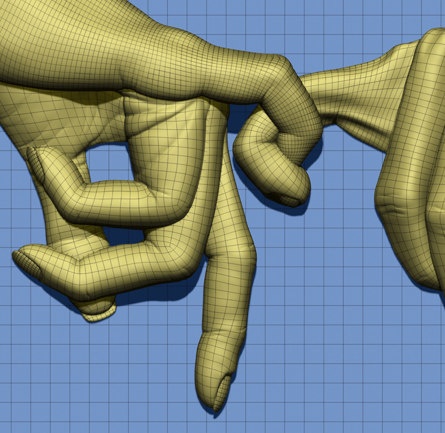 Hand of man and woman 3D print model_4