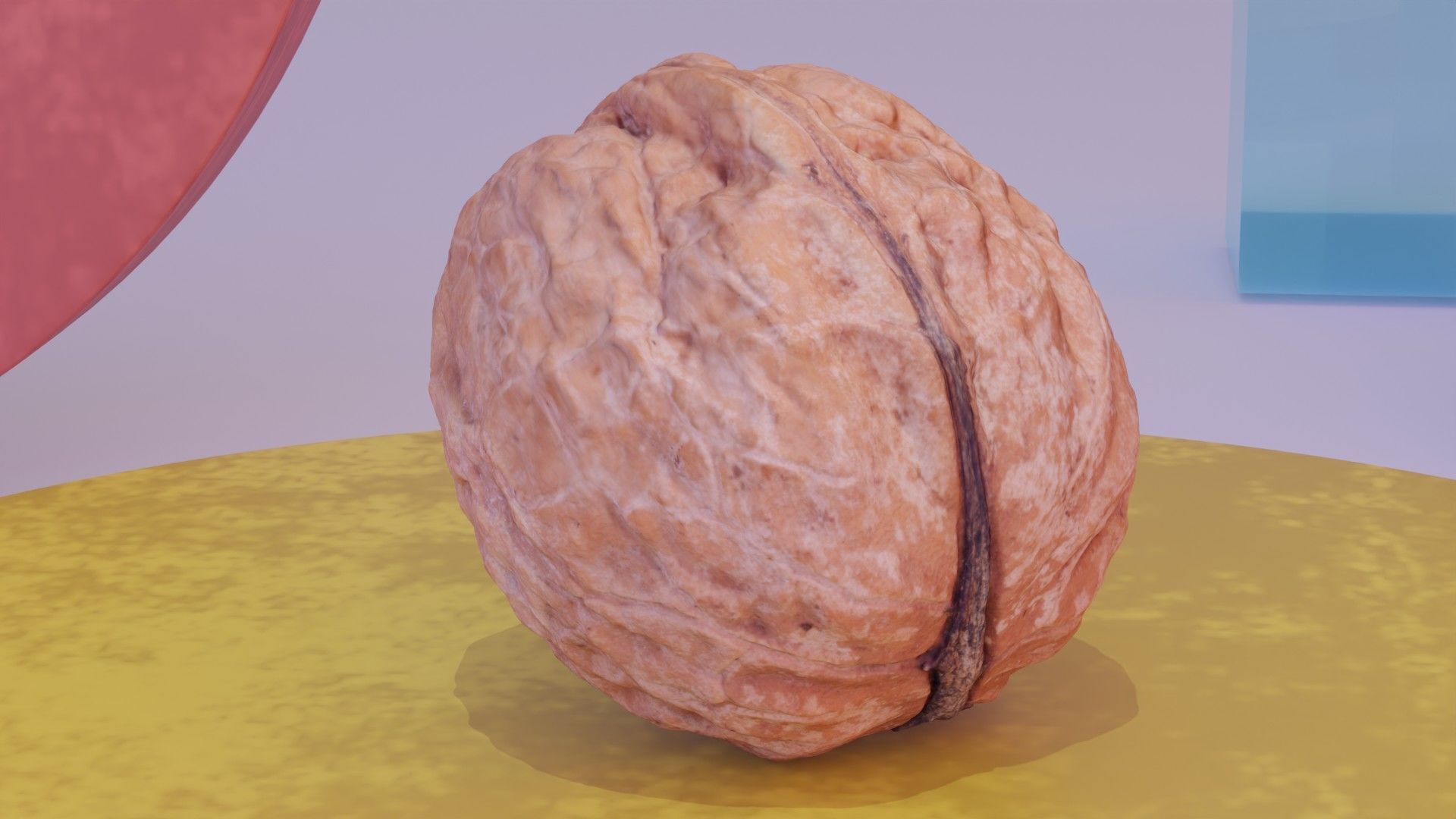 Walnut fruit 01 high-poly 3D model_9