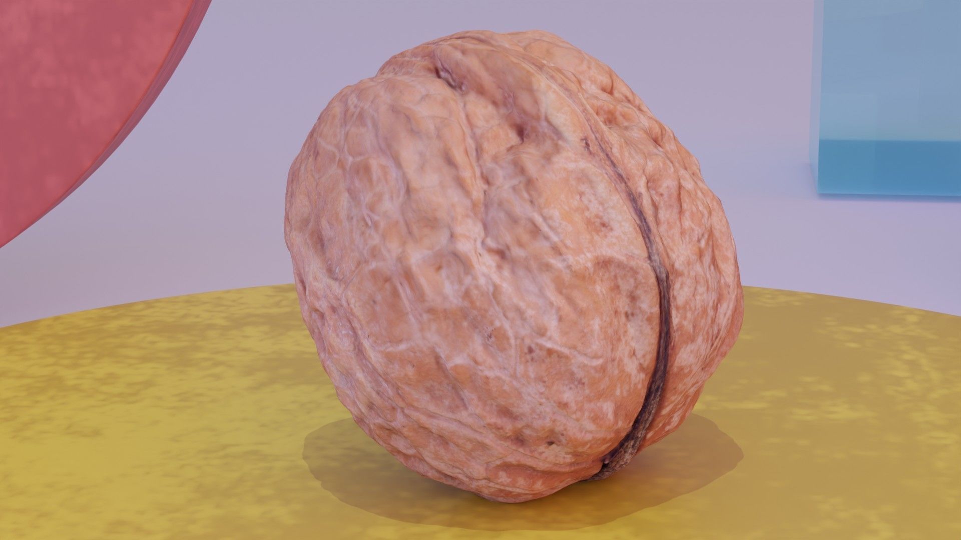 Walnut fruit 01 high-poly 3D model_10
