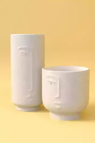 HM Stoneware Vase 2 - Light Beige - Decorative Vase 3D model