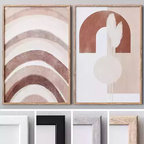 Set of large wall paintings 476