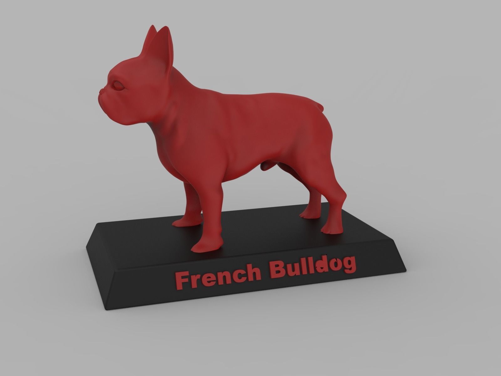 French Bulldog 3D print model_9