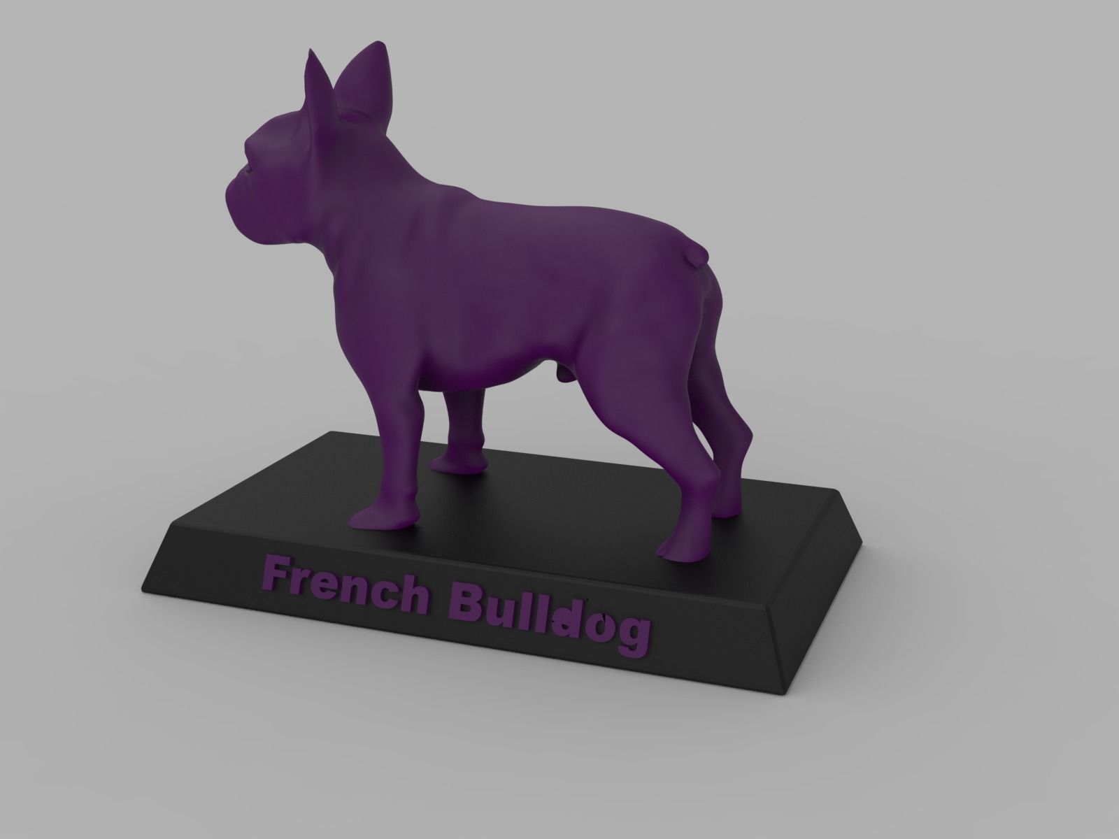 French Bulldog 3D print model_4