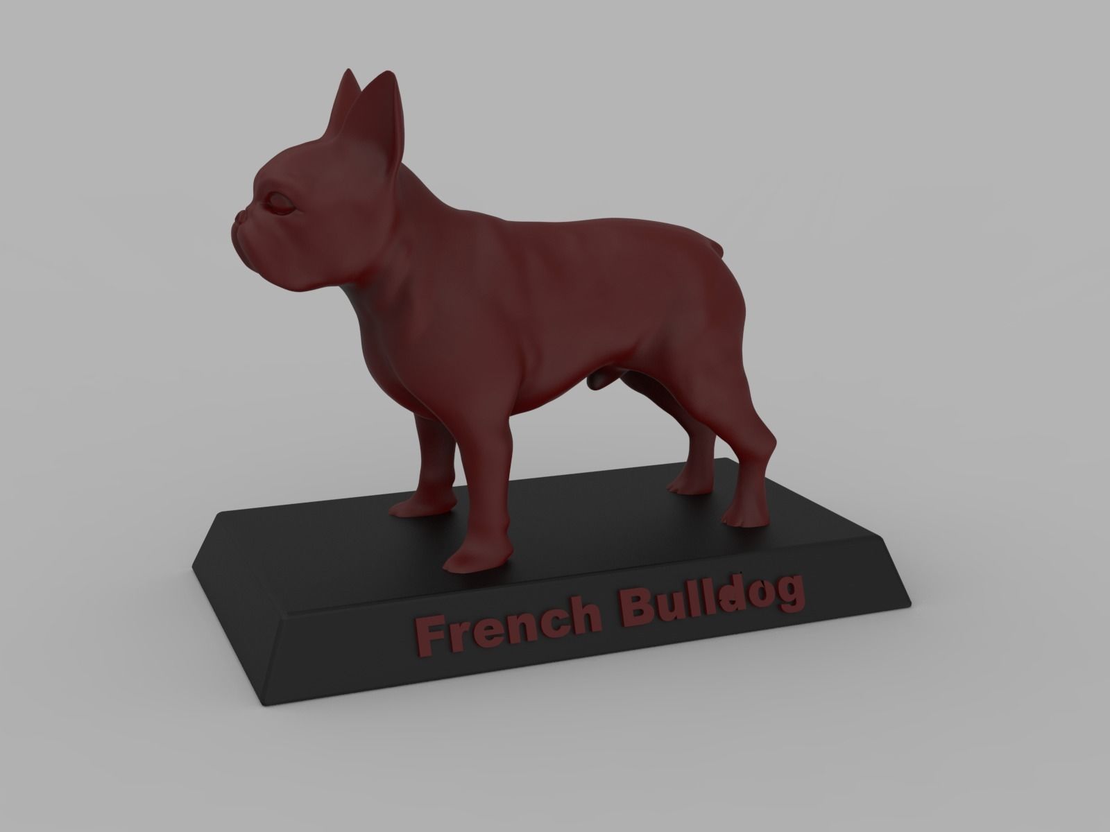 French Bulldog 3D print model_2
