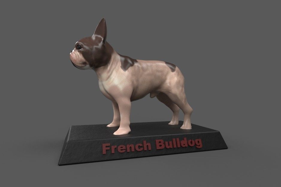 French Bulldog 3D print model_1
