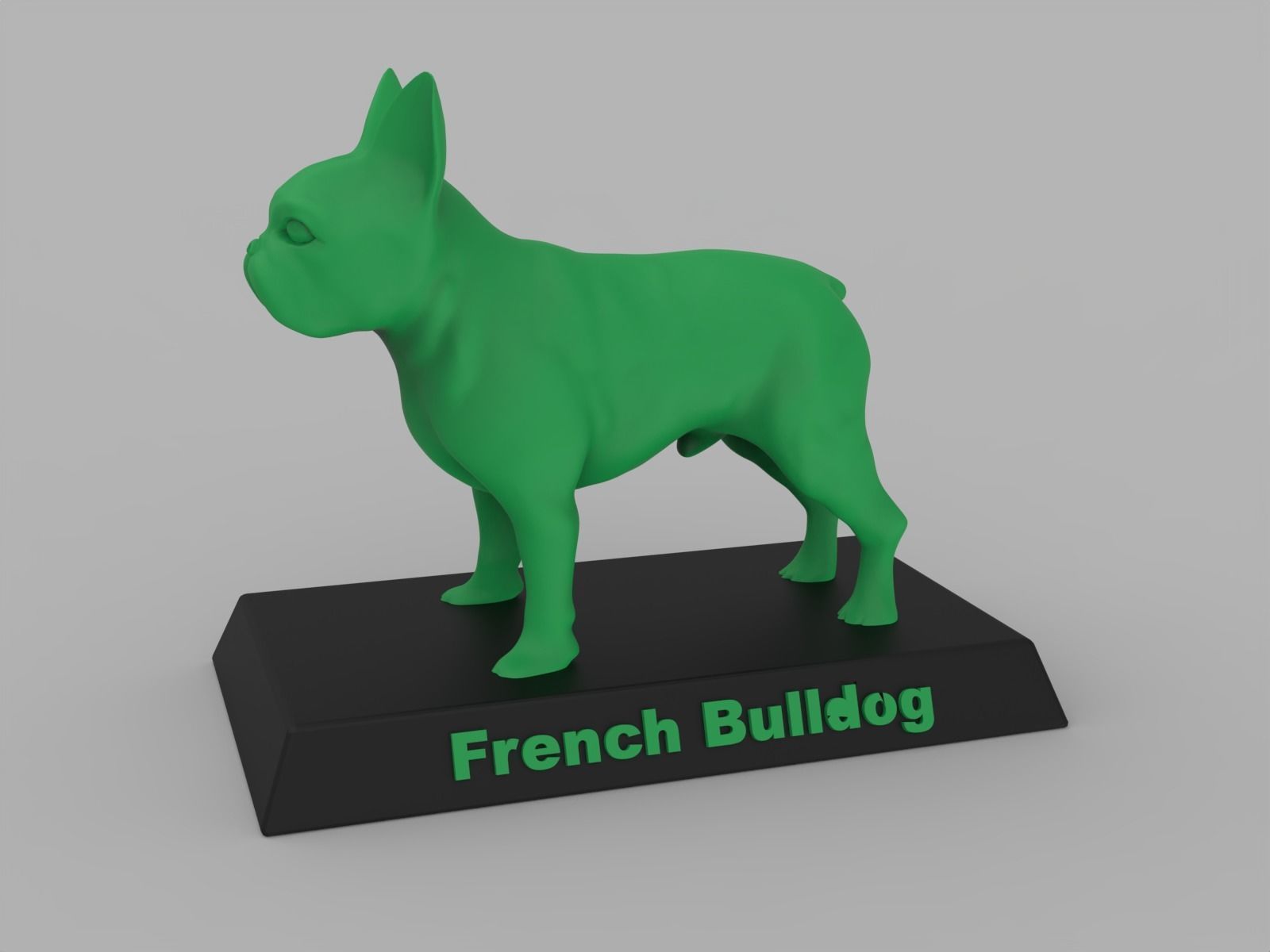 French Bulldog 3D print model_10