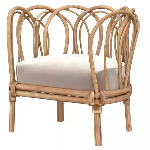 Melody rattan chair 3d model