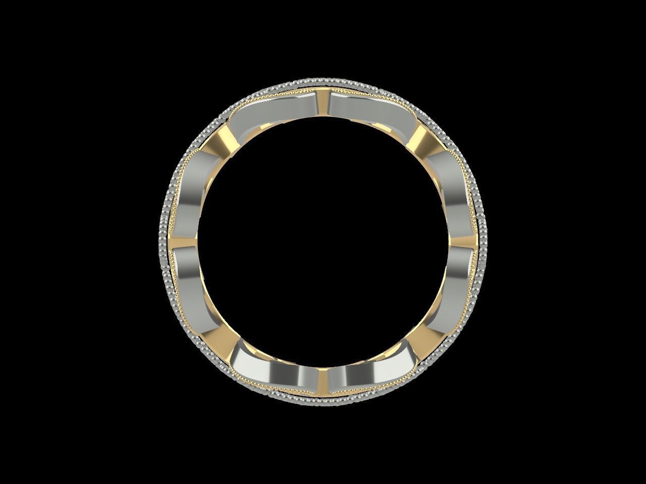 diamond Celtic knot ring animation  stl file verified 3D print model_10