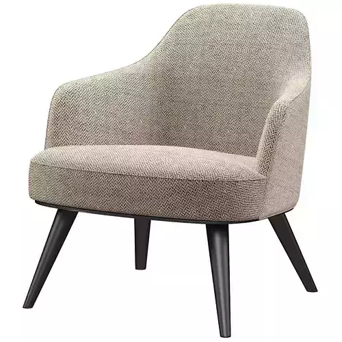 Jane armchair metal base 3d model