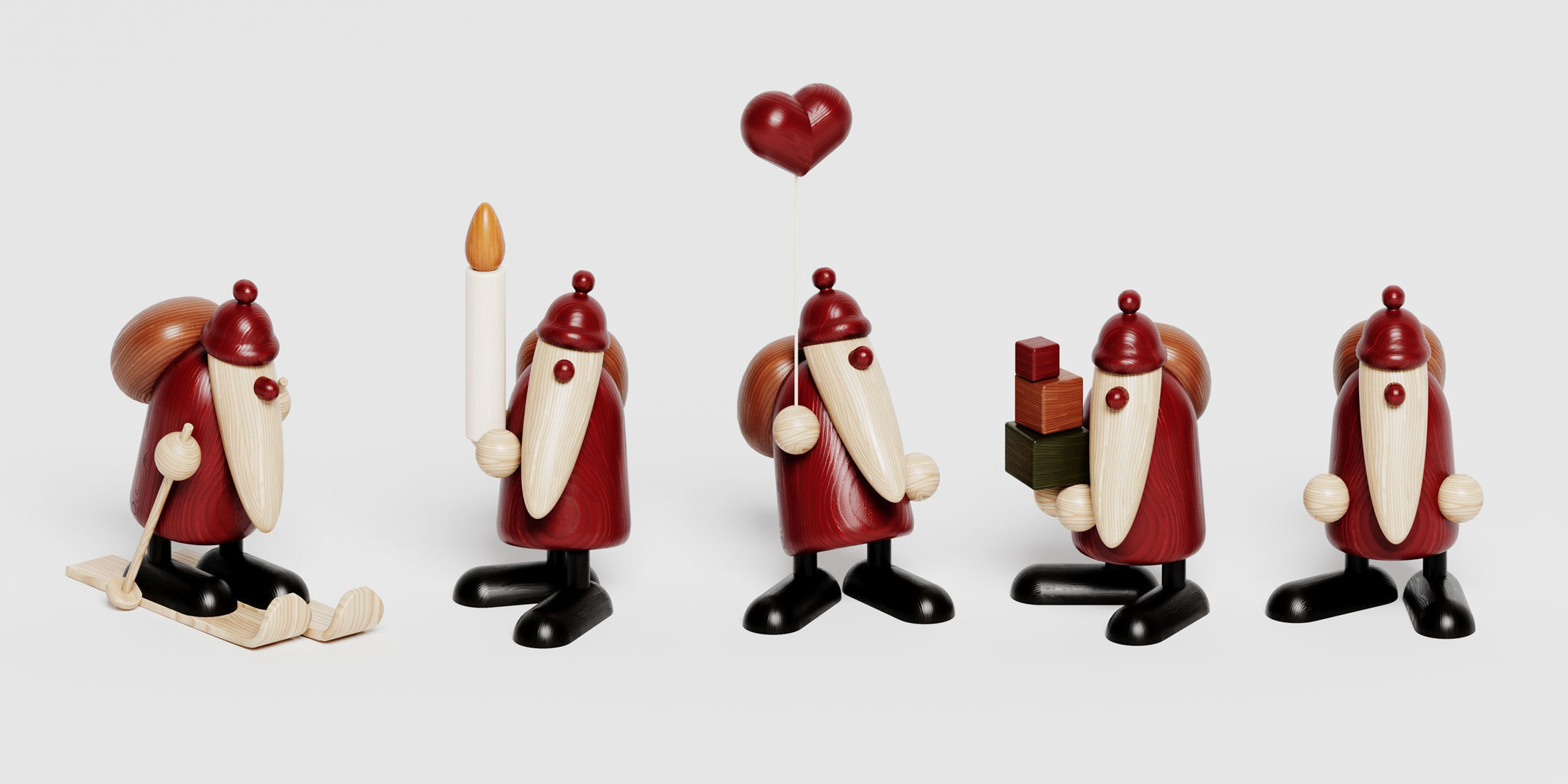Bjoern Koehler - Santa Claus Figures 3D model_2