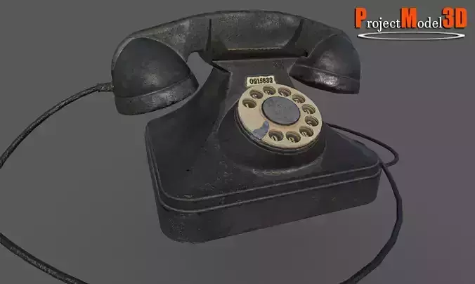 Old Phone-Version 001 Low-poly 3D model