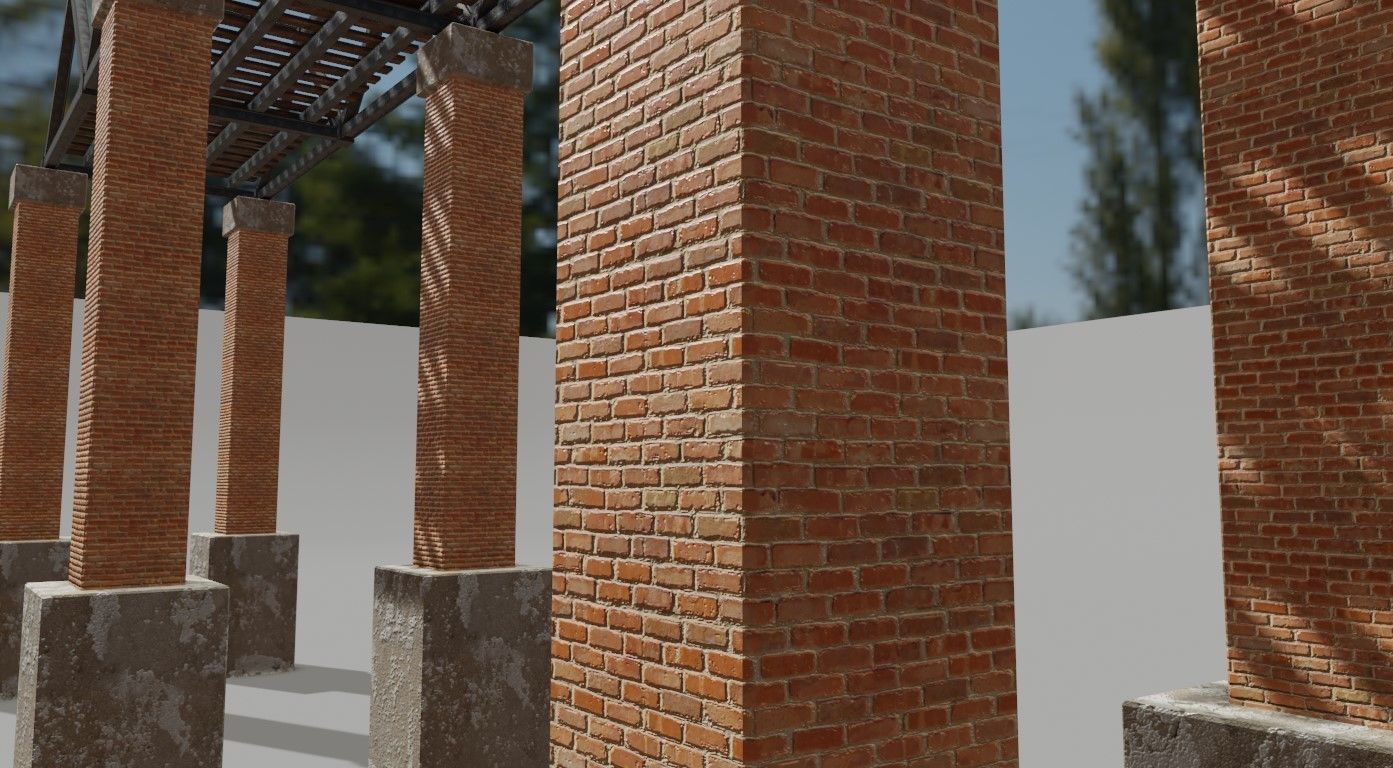 Train Bridge - Iron - Ponte de Trem Low-poly 3D model_3