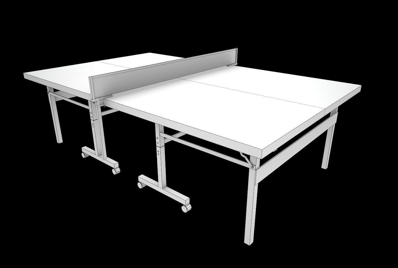Table Tennis Low-poly 3D model_5