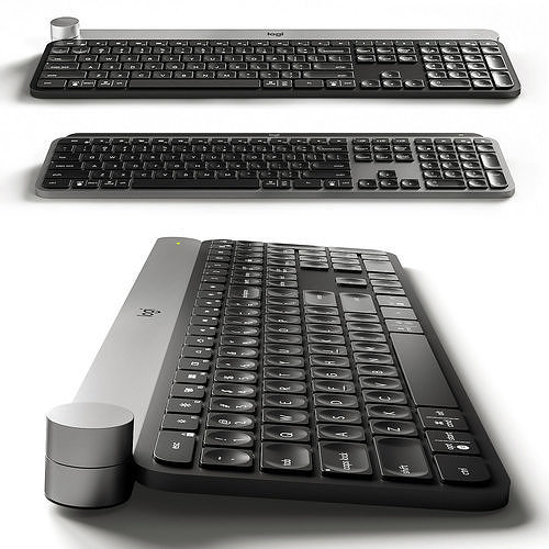 Logitech Craft and MX Keys 3D model