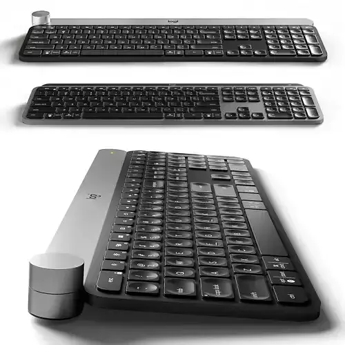 Logitech Craft and MX Keys 3D model