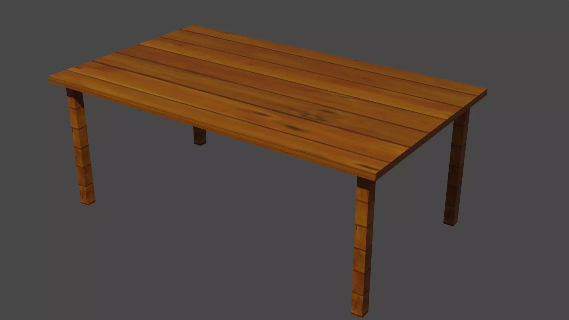 Table wooden 3D model_0