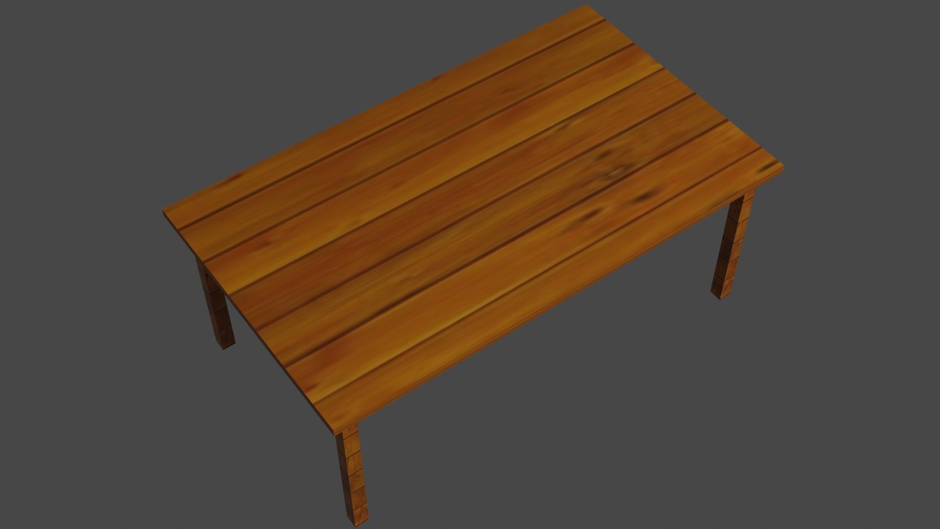 Table wooden 3D model_4