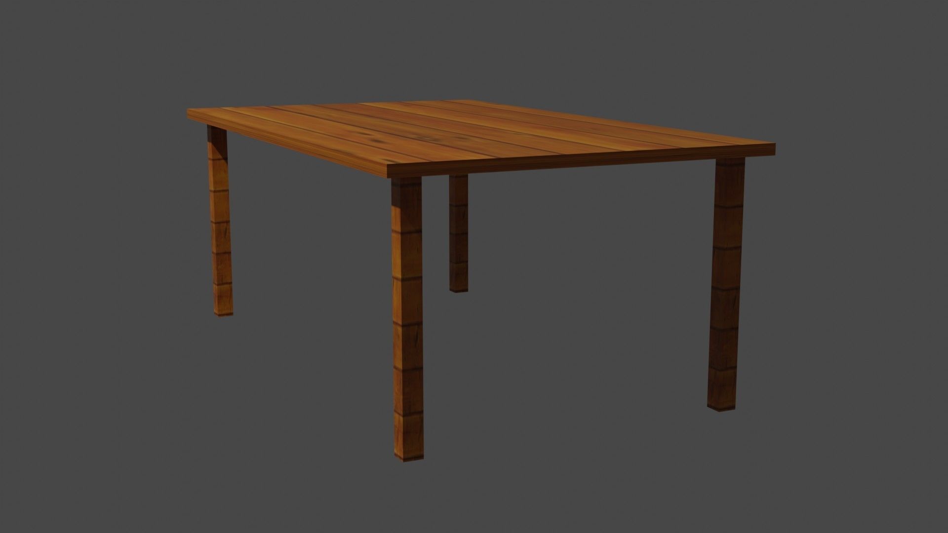 Table wooden 3D model_3