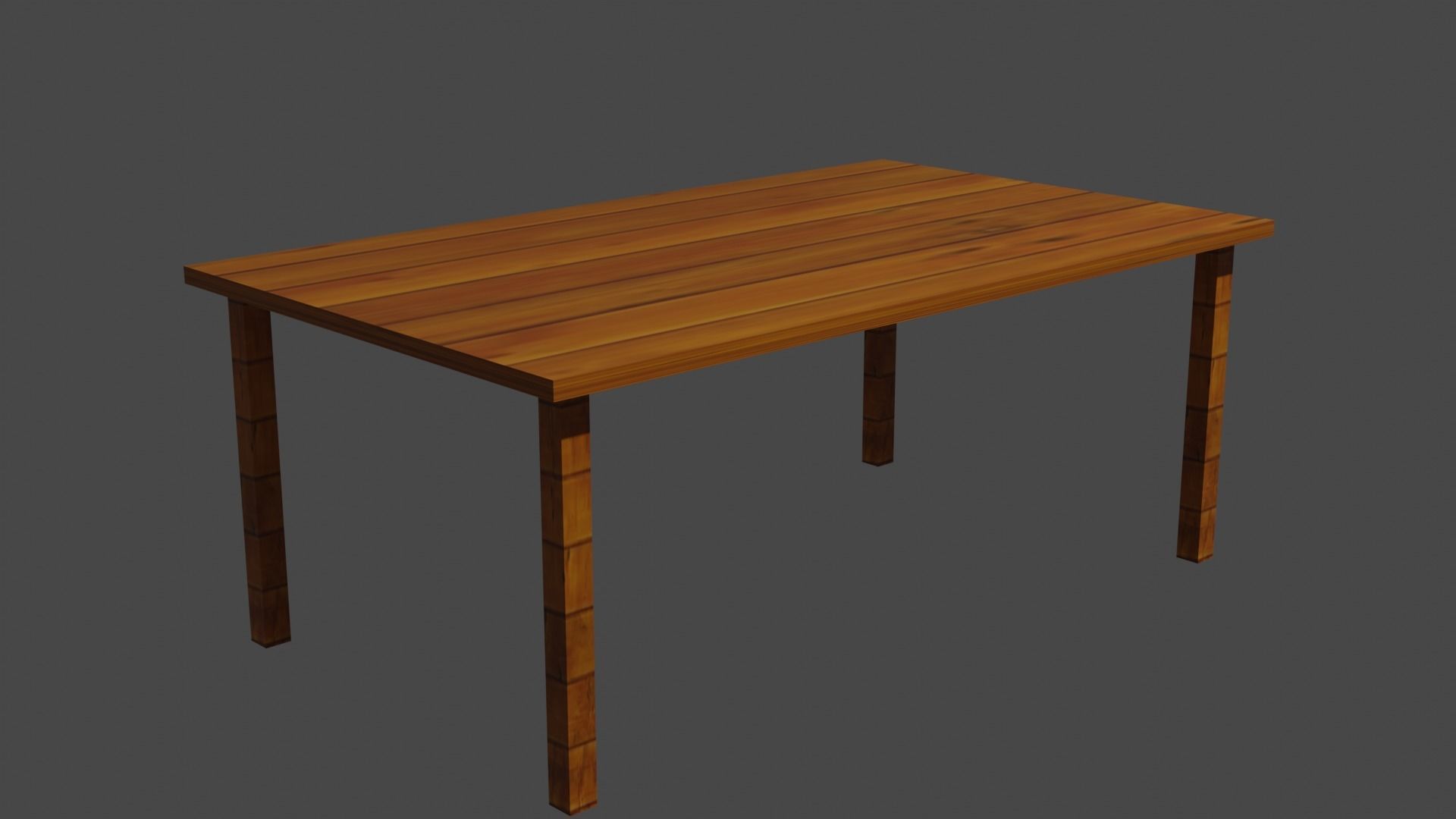 Table wooden 3D model_2