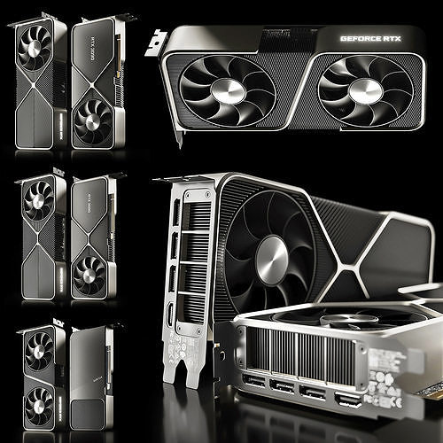 Nvidia Geforce RTX 30 Series 3D model