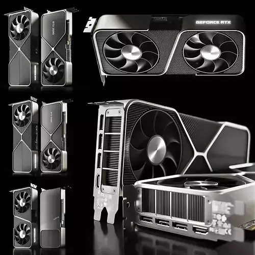 Nvidia Geforce RTX 30 Series 3D model