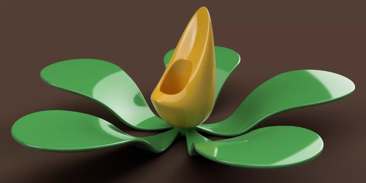 flower pot abstract-2 3D print model