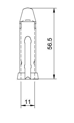 Gear Shift Knob Lever Sleeve Adapter For Peugeot Expert 2005 3D print model_3