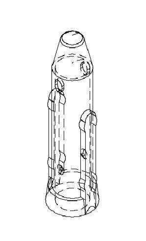 Gear Shift Knob Lever Sleeve Adapter For Peugeot Expert 2005 3D print model_4